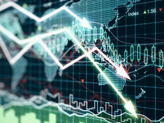 graph showing recession